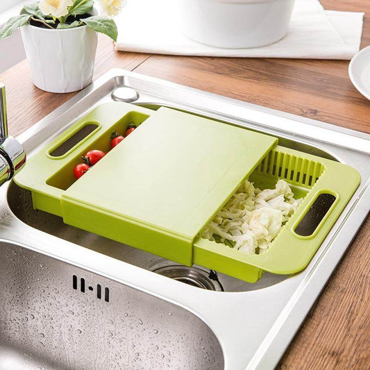 Multifunction Kitchen Chopping Blocks with Drain Basket Board - Killer Products