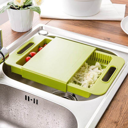 Multifunction Kitchen Chopping Blocks with Drain Basket Board - Killer Products
