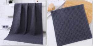Luxurious Water-absorbing Quick-drying Pure Cotton Waffle Bath Towel - Killer Products