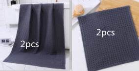 Luxurious Water-absorbing Quick-drying Pure Cotton Waffle Bath Towel - Killer Products