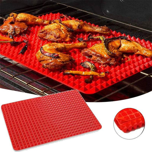 Silicone Pyramid Cooking Mat: Versatile Non-Stick Heat-Resistant Grid - Killer Products