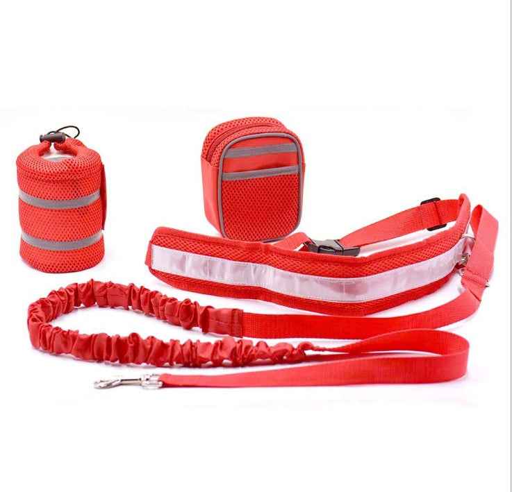 Adjustable Hands Free Dog Leash with Waist Bag and Pouch - Killer Products