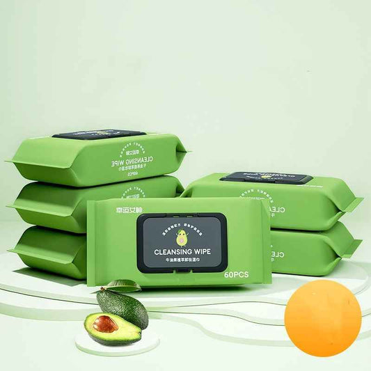 60-Drawer Avocado Makeup Remover Wipe: Effortlessly Clean Your Face - Killer Products