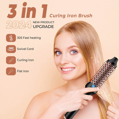 Effortless Hair Styling: Roller Comb Anion Straight Curling Heater - Killer Products