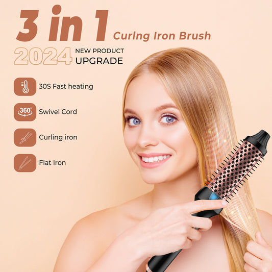 Effortless Hair Styling: Roller Comb Anion Straight Curling Heater - Killer Products