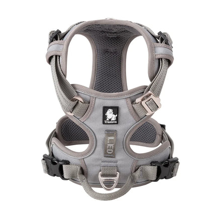 TrueLove No-Pull Reflective Dog Harness – Adjustable & Comfortable Control