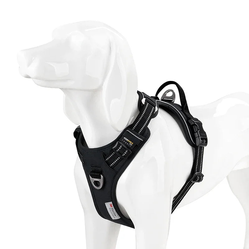 TrueLove No-Pull Reflective Dog Harness – Adjustable & Comfortable Control