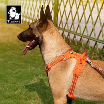 TrueLove No-Pull Reflective Dog Harness – Adjustable & Comfortable Control