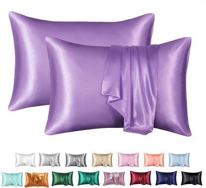 Silk Solid Color Satin Pillowcase Envelope Pillow - Luxurious Comfort - Killer Products