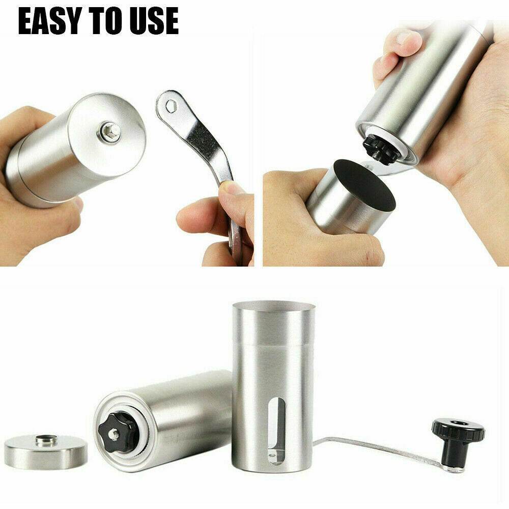 Home Portable Manual Coffee Grinder Stainless Steel Ceramic Burr - Killer Products
