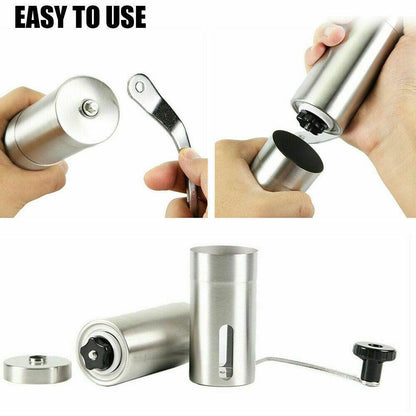 Home Portable Manual Coffee Grinder Stainless Steel Ceramic Burr - Killer Products