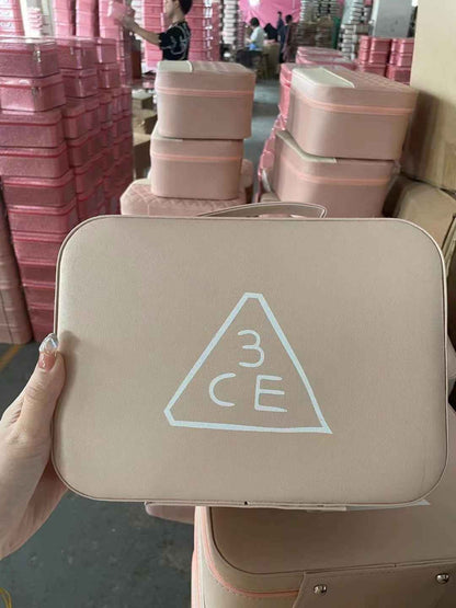Solid Color PU Leather Waterproof Women's Cosmetic Bag, Large Capacity - Killer Products