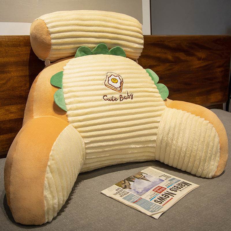 Striped Flannel Bedside Soft Upholstery Cushion: Cozy Animal Comfort - Killer Products