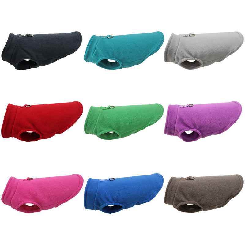 Cozy Pet Clothes Dog Thickened Solid Color Polar Fleece - Killer Products