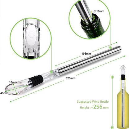 Chill Wine Instantly: Stainless Steel Leakproof Wine Chilling Rod - Killer Products