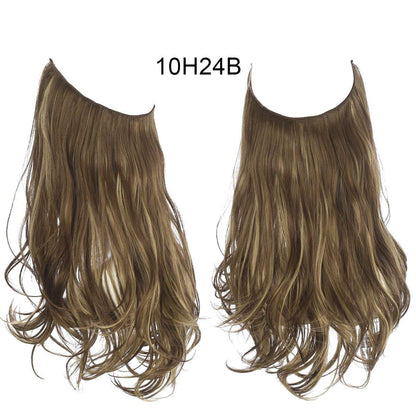 Long Curly Hair Wig: Female Fish Line Chemical Fiber Extension - Killer Products