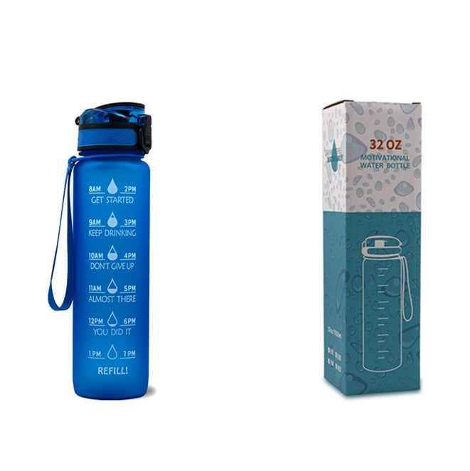1L Tritan Time Marker Water Bottle - Leakproof Sports Fitness - Killer Products