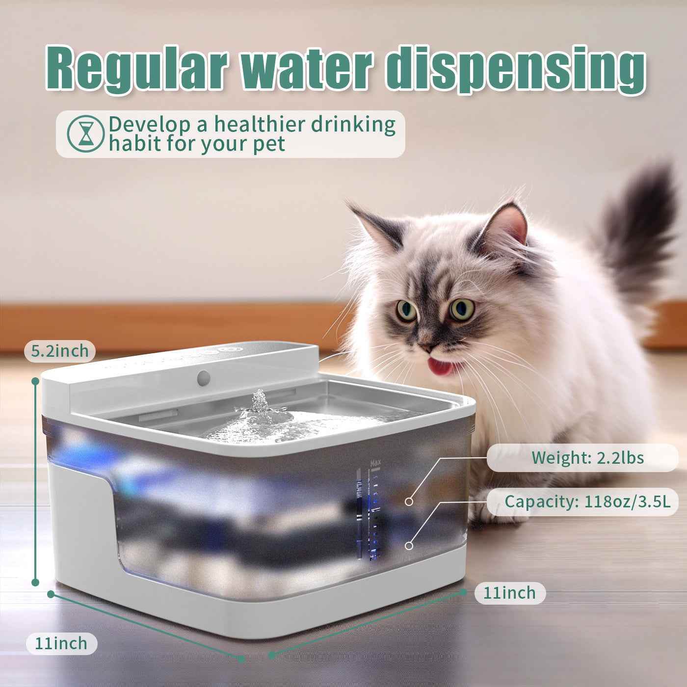 Automatic Pet Water Dispenser with Fresh Flow Technology - Killer Products