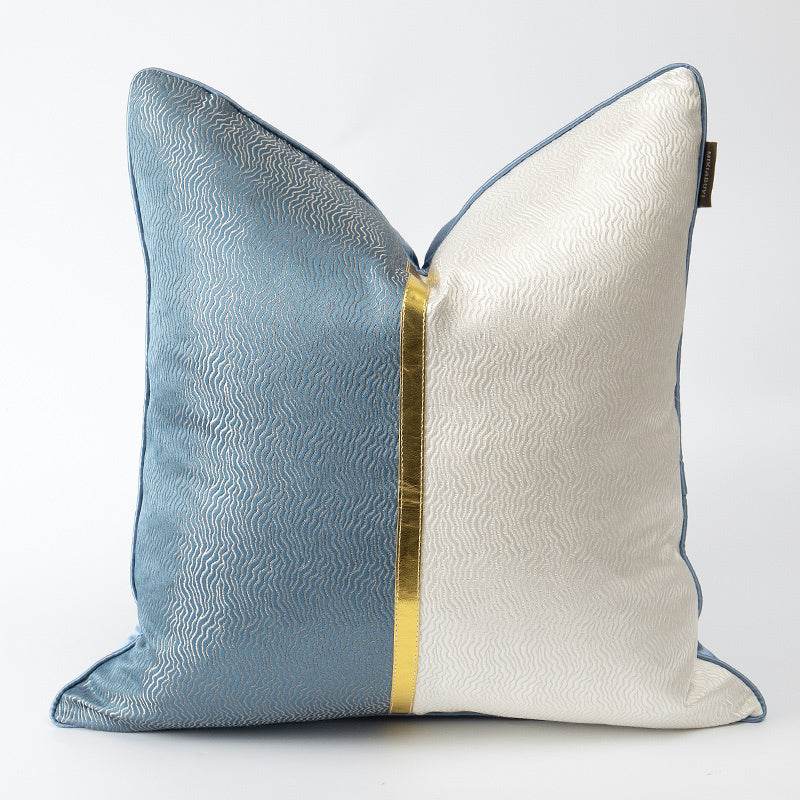 Elegant Blue And White Patchwork Cushions For Living Room - Killer Products