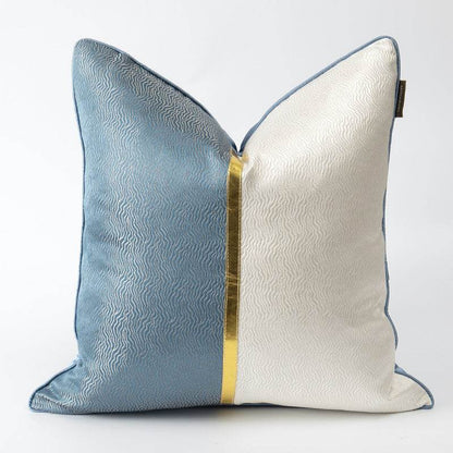 Elegant Blue And White Patchwork Cushions For Living Room - Killer Products