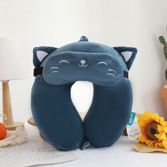 Cozy Cartoon Memory Foam U-shaped Pillow for Relaxation - Killer Products