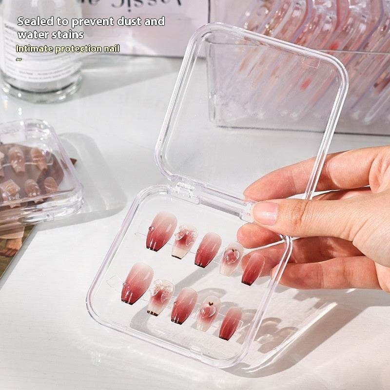 Transparent Manicure Nail Box: Elegant Handmade Dustproof Storage Solution - Killer Products