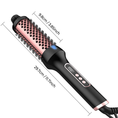 Effortless Hair Styling: Roller Comb Anion Straight Curling Heater - Killer Products