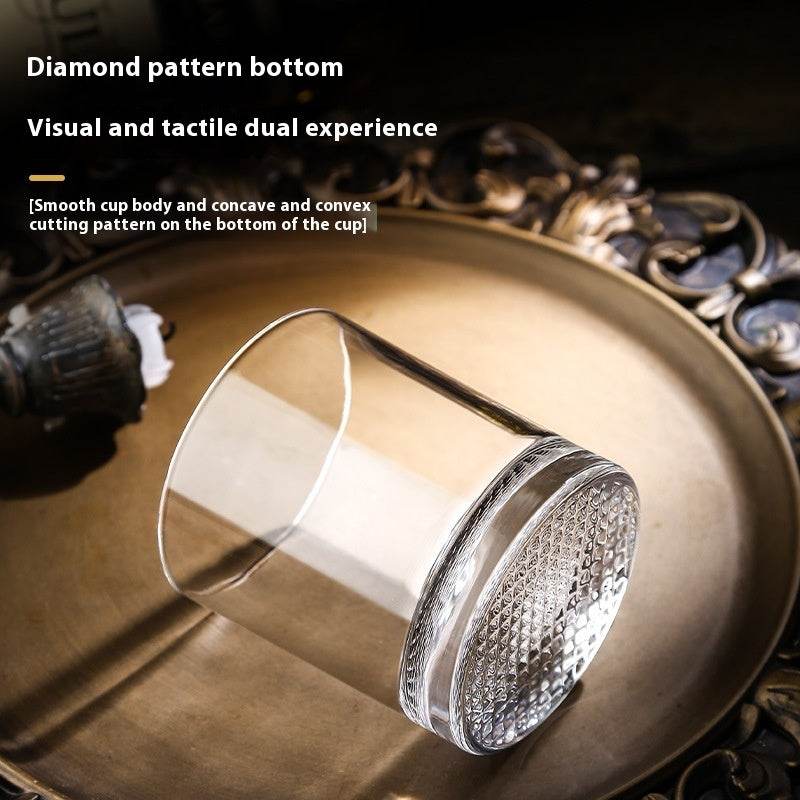 Crystal Grid Whiskey Glass: Ice Hockey Classical Rock Bar Cup - Killer Products