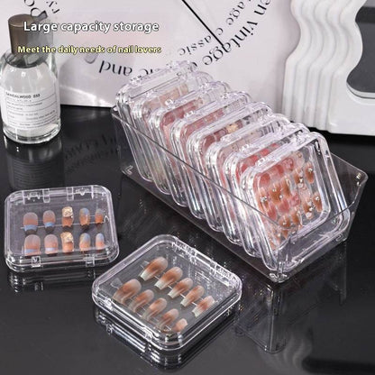 Transparent Manicure Nail Box: Elegant Handmade Dustproof Storage Solution - Killer Products