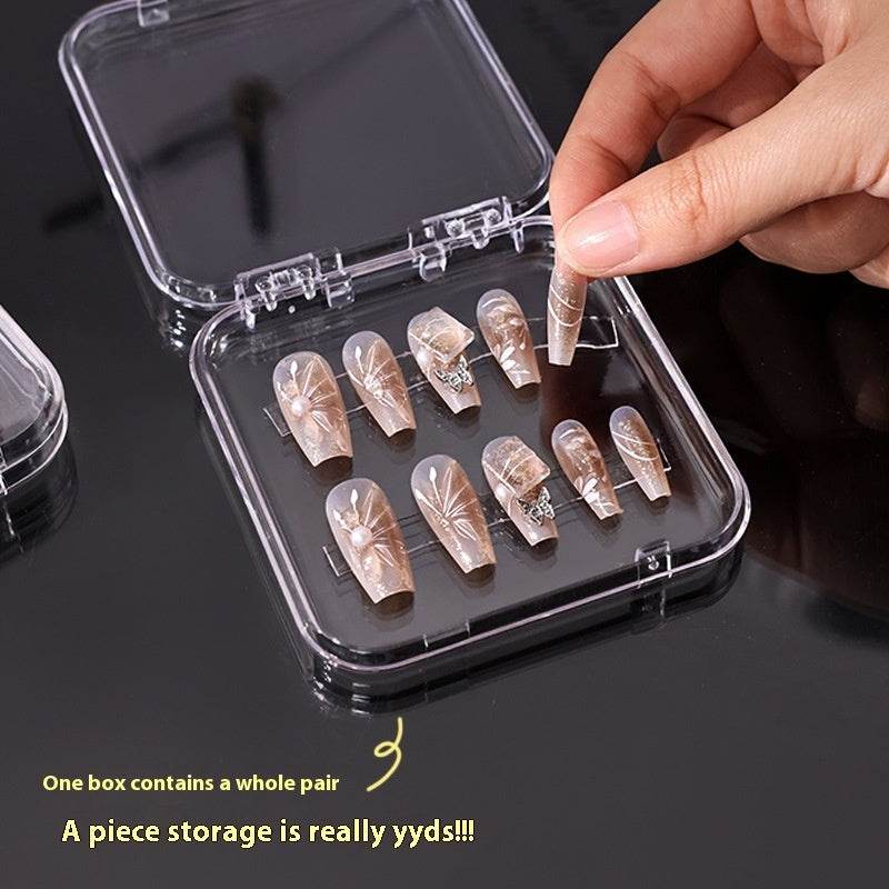 Transparent Manicure Nail Box: Elegant Handmade Dustproof Storage Solution - Killer Products