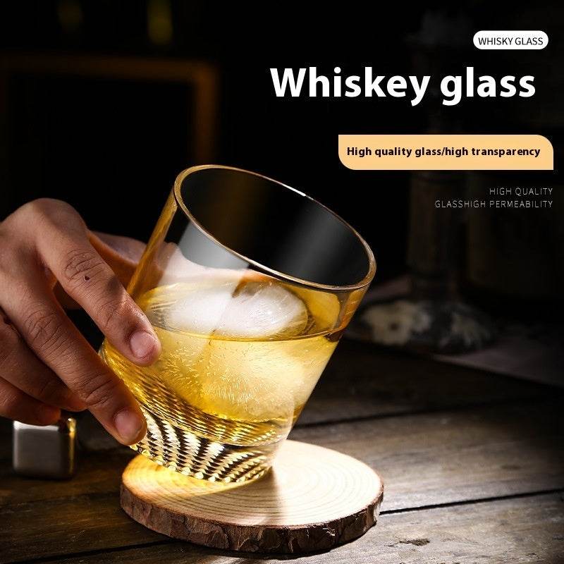 Crystal Grid Whiskey Glass: Ice Hockey Classical Rock Bar Cup - Killer Products