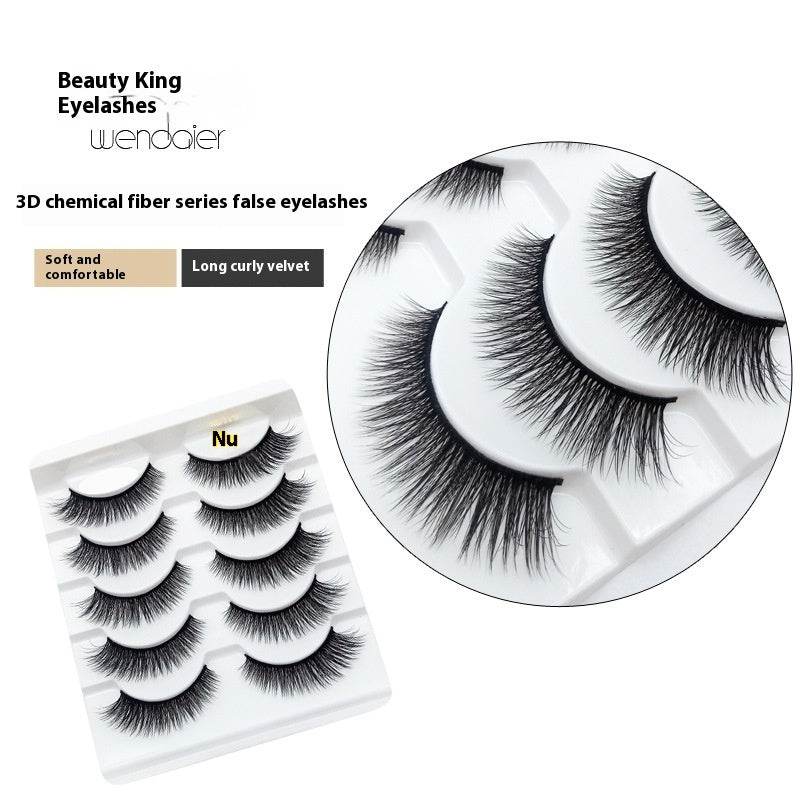 Big Eye Glamour: Multi-layer 3D Thick Five Pairs Lashes - Killer Products