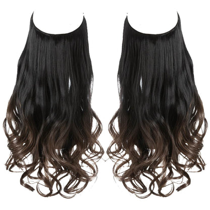 Long Curly Hair Wig: Female Fish Line Chemical Fiber Extension - Killer Products