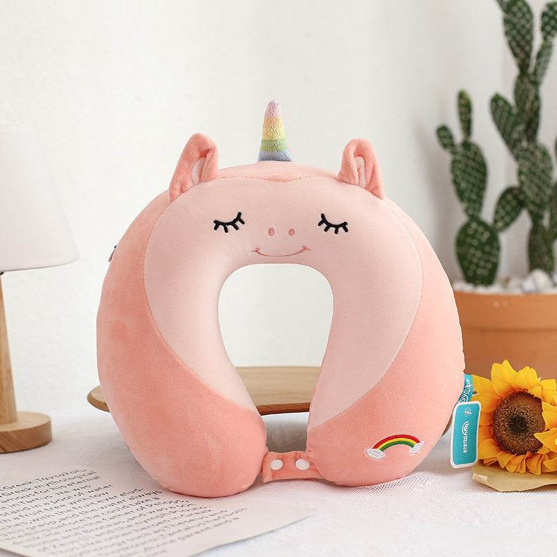 Cozy Cartoon Memory Foam U-shaped Pillow for Relaxation - Killer Products