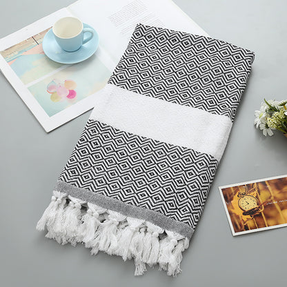 Luxurious Handmade Tassel Blanket Turkish Beach Towel – Vibrant Colors - Killer Products