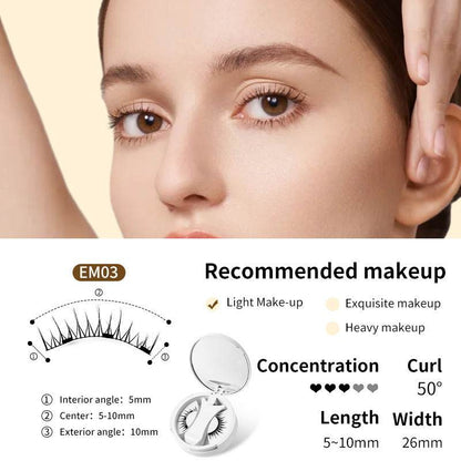 Magnetic False Eyelashes Kit: Glue-Free, Natural Look & Applicator - Killer Products