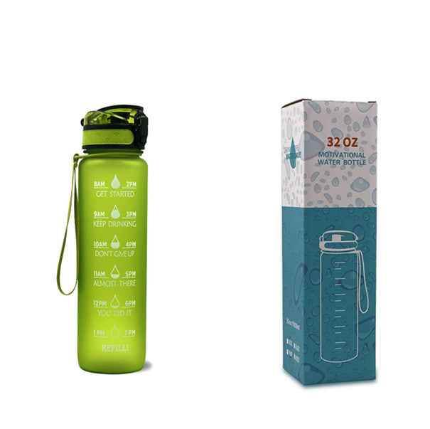 1L Tritan Time Marker Water Bottle - Leakproof Sports Fitness - Killer Products