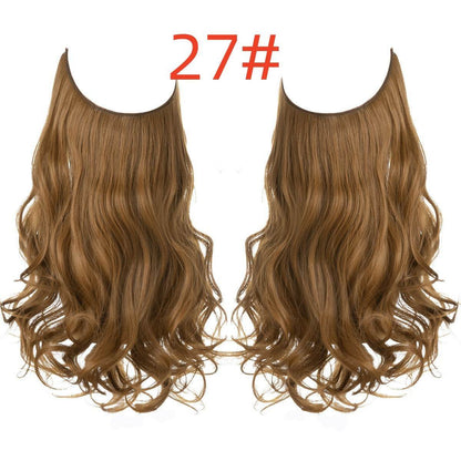 Long Curly Hair Wig: Female Fish Line Chemical Fiber Extension - Killer Products