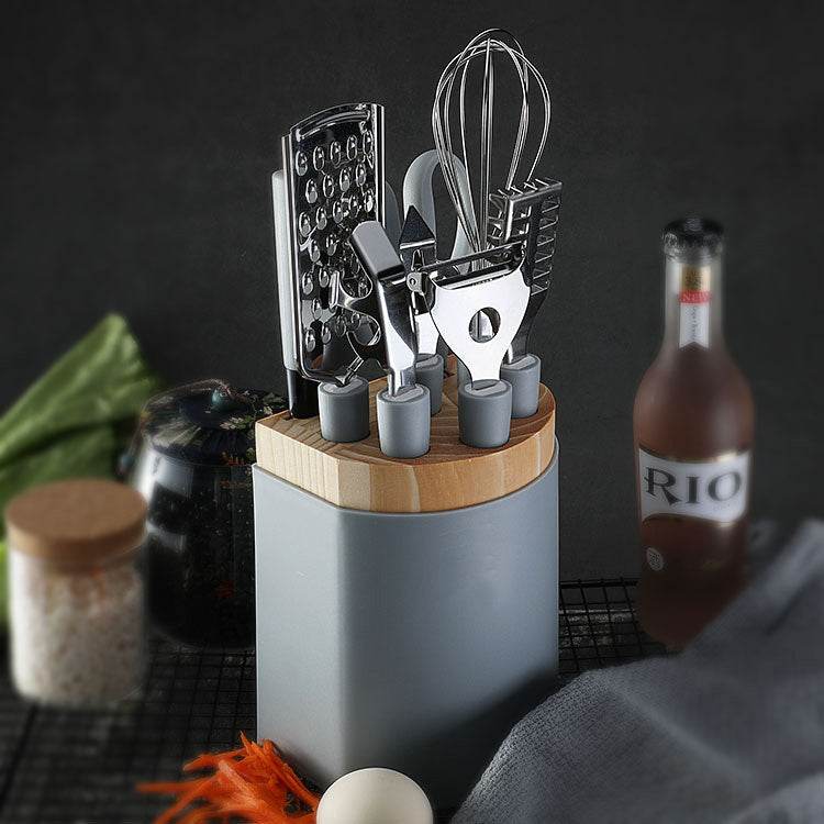 Essential Stainless Steel Kitchen Gadgets Utensils Tray Gift Set - Killer Products