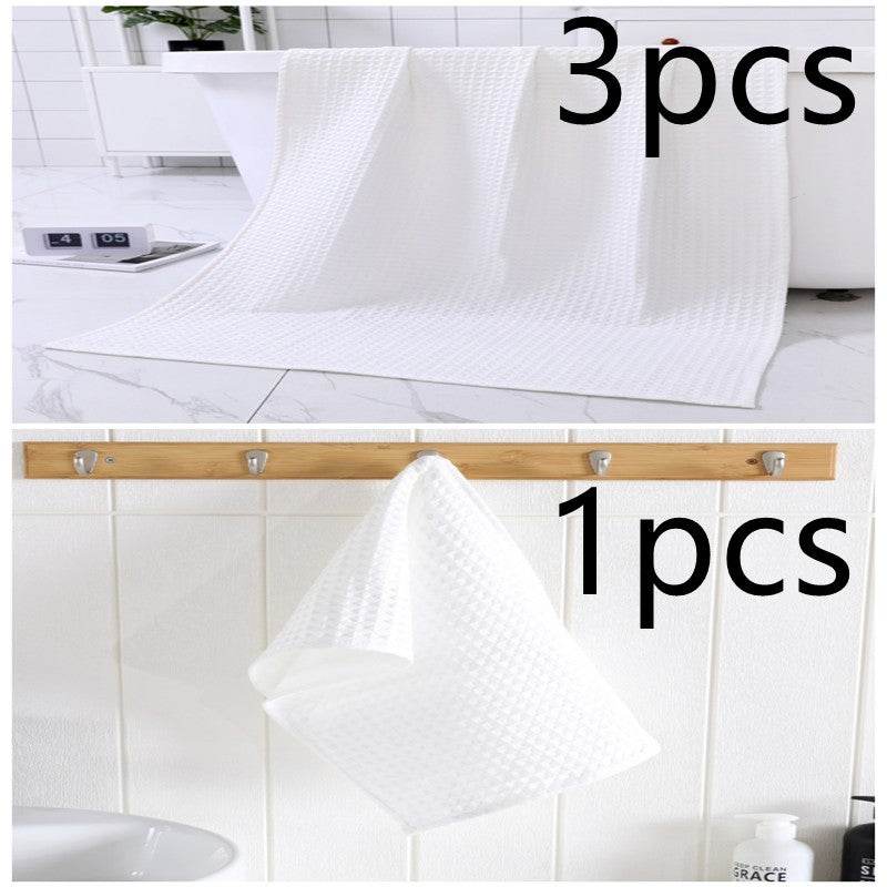 Luxurious Water-absorbing Quick-drying Pure Cotton Waffle Bath Towel - Killer Products