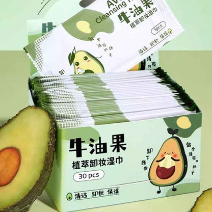 Avocado Infused Makeup Remover Wipe: 30 Pieces, Travel-Friendly - Killer Products