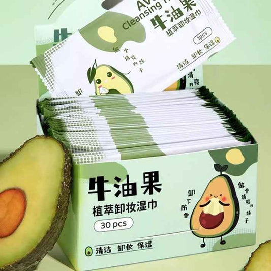Avocado Infused Makeup Remover Wipe: 30 Pieces, Travel-Friendly - Killer Products