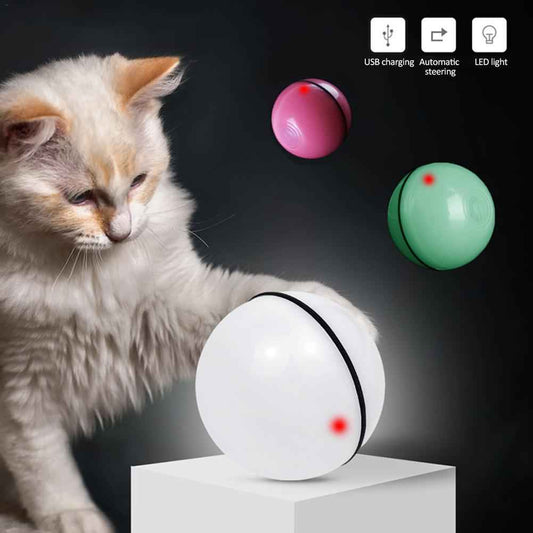 Whirling LED Laser Electronic Rolling Pet Funny Cat Toy Ball - Killer Products