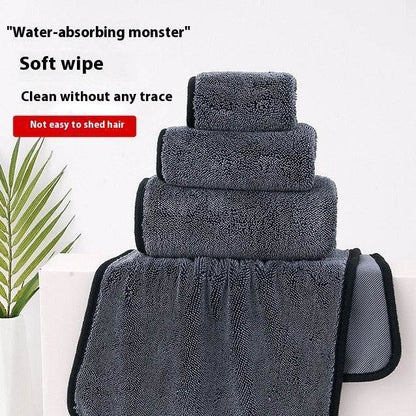 Premium Microfiber Car Beauty Towel: Thick, Absorbent, Seamless Cleaning - Killer Products