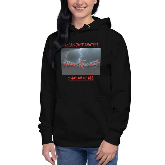 Tesla's Just Another Scam Cozy Unisex Hoodie Statement Wear - Killer Products
